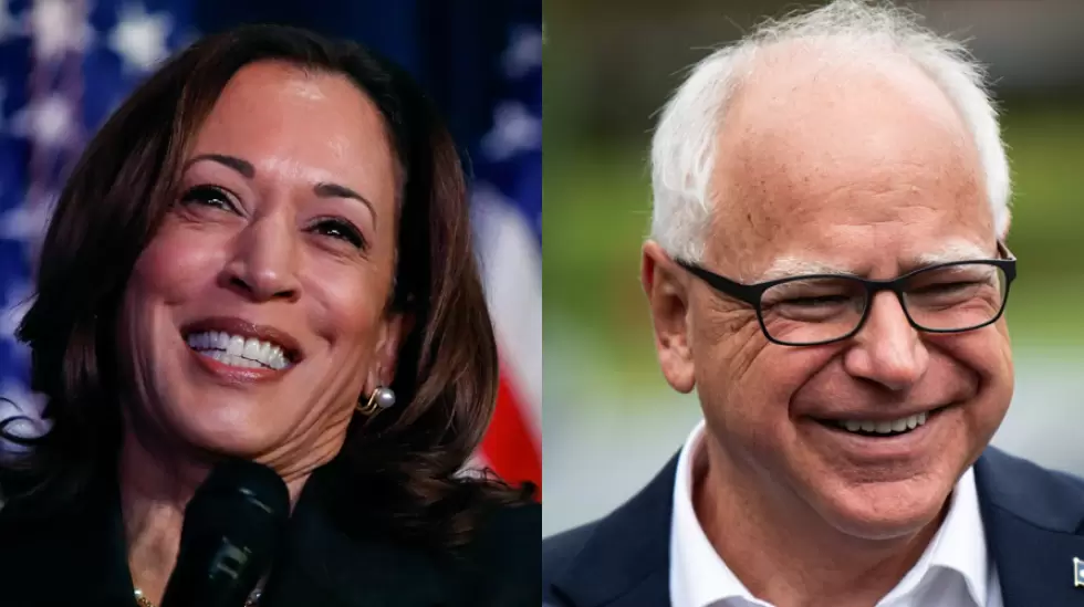 Kamala Haris y Tim Walz