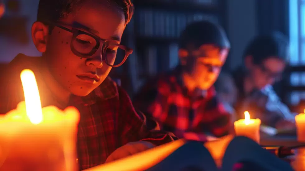 Estudiar a la luz de las velas