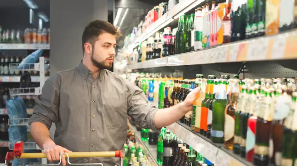 supermercado compra bebida