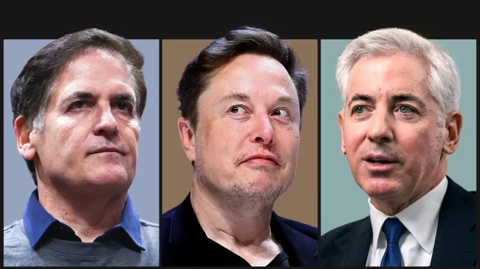 Mark Cuban; Elon Musk; Bill Ackman