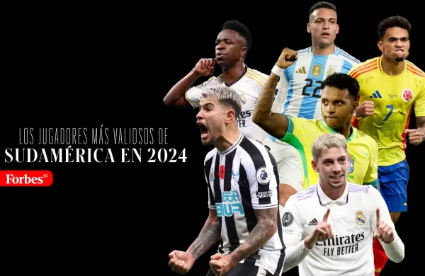 Los futbolistas más valiosos de Sudamérica en 2024