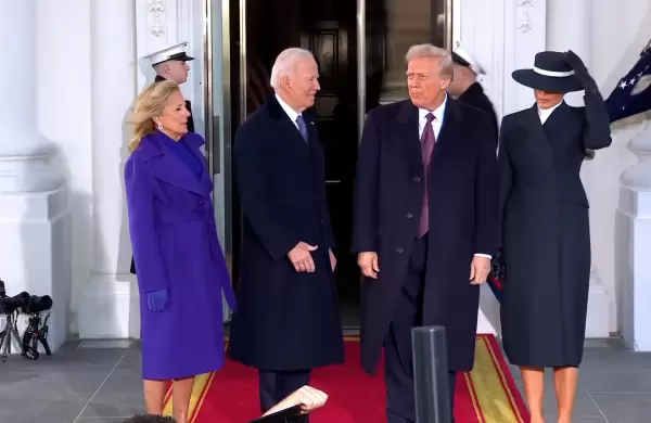 Inauguracin de Trump: las imgenes del encuentro con Joe Biden