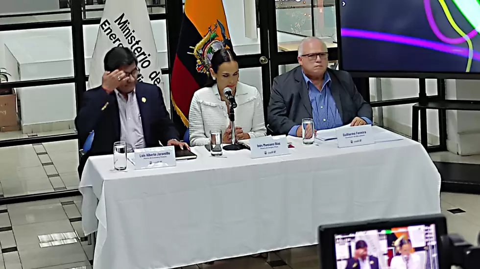 Rueda de prensa Ministra Ins Manzano Quito Ecuador