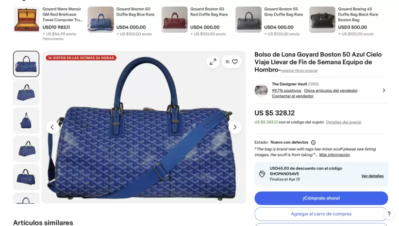 LOUIS VUITTON EN EBAY