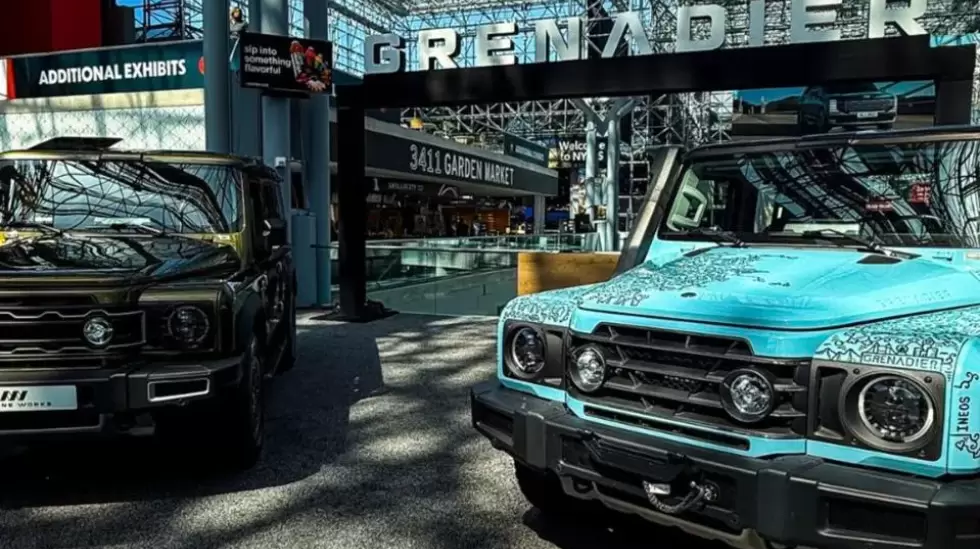 La exhibicin del Ineos Grenadier en el Saln del Automvil de Nueva York