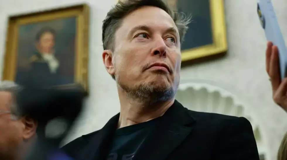 Elon Musk 21 mayo 2025 en el Despacho Oval de la Casa Blanca, Washington, D.C.
