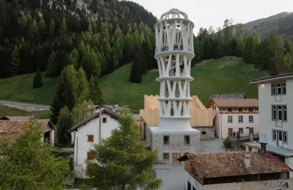 Cómo es el edificio impreso en 3D más alto del mundo y en qué pueblo diminuto de Europa se encuentra