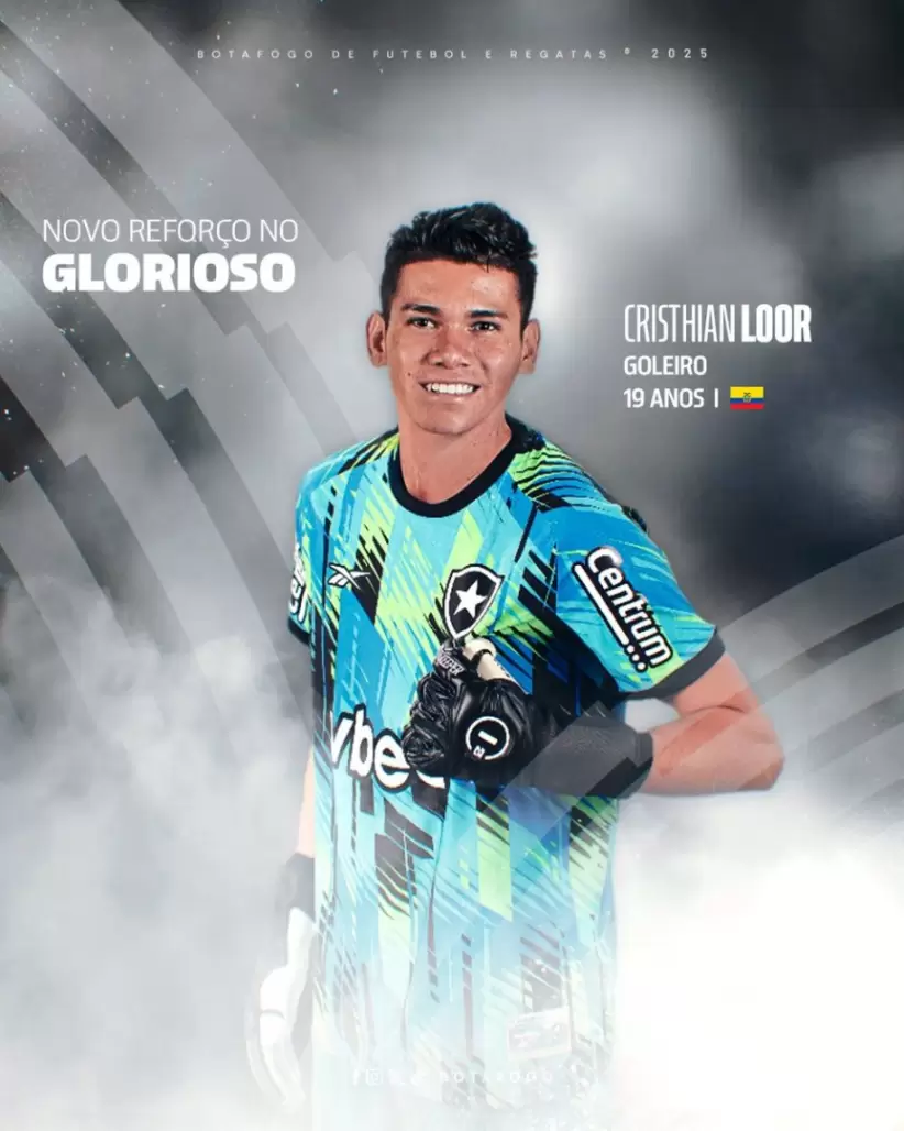 Christian Loor. Foto: Botafogo