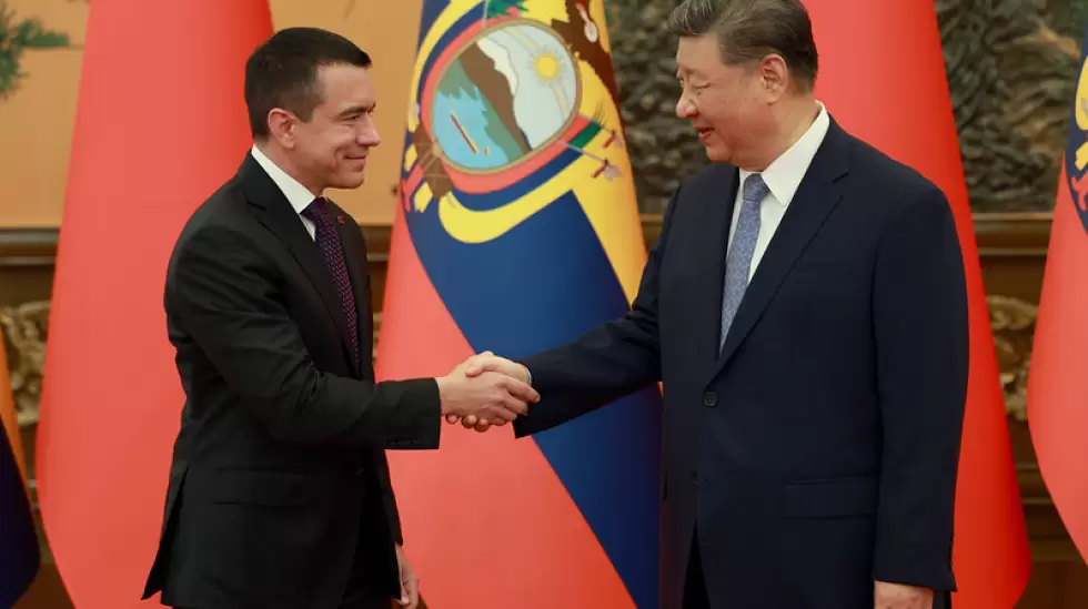 Daniel Noboa y Xi Jinping