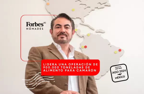 Lidera una operación de 900.000 toneladas de alimento para camarón