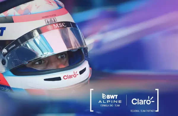 Claro acelera junto a BWT Alpine: nueva alianza regional en la Fórmula 1