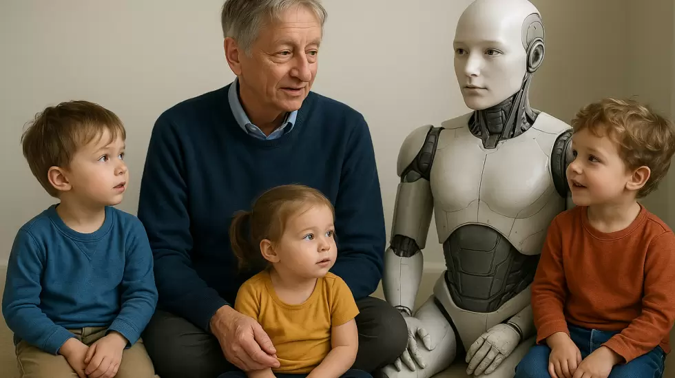Geoffrey Hinton con IA