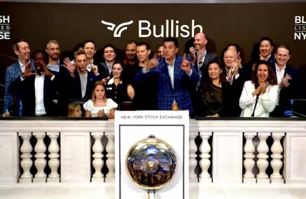 Las acciones de Bullish, la exchange que respalda Peter Thiel, se dispararon más de 200 % en su debut hasta los US$ 17.000 millones