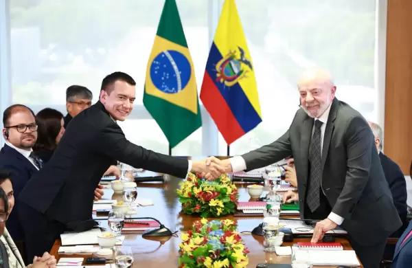 Noboa y Lula Da Silva hablaron sobre comercio, inversiones y seguridad