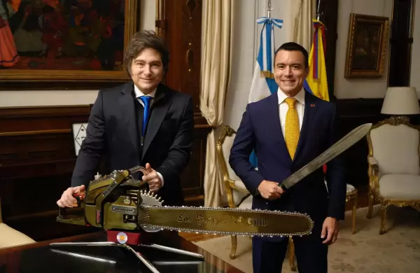 Noboa y Milei se renen en la Casa Rosada