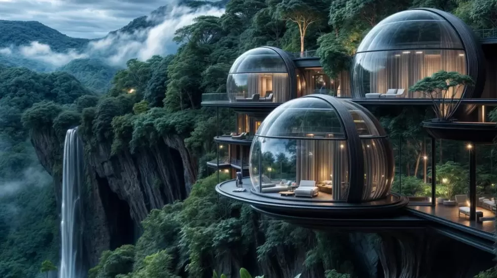 Hotel cpsula de cristal NIMA en la Selva Lacandona