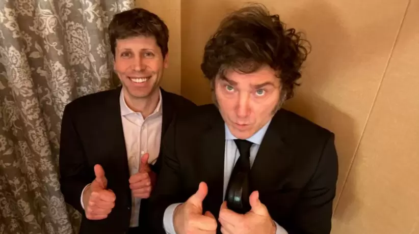 Sam Altman y Milei