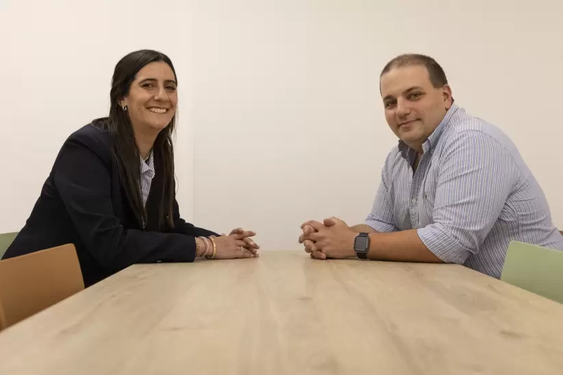 Magdalena Giuria y Juan Pablo Saibene, directores de Montevideo Tech Venture (MTV). Foto: Nicolás Garrido.