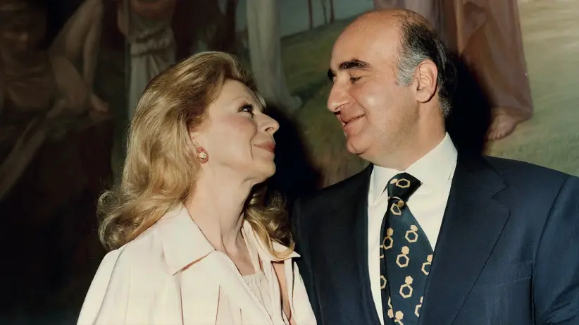 Lily y Edmond J. Safra en su ceremonia de boda civil en Ginebra, julio de 1976. (Fundacion Edmond J. Safra)