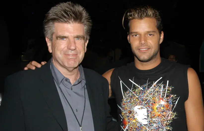 Tom Freston y Ricky Martin durante los MTV Video Music Awards Latinoamérica 2003 (Foto: KMazur/WireImage)
