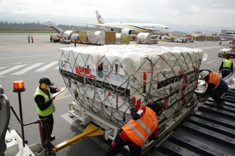 Aeropuerto mariscal Sucre exportación flores San Valentín