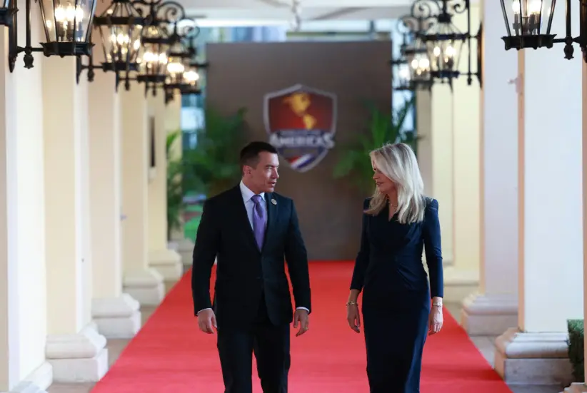 Daniel Noboa llega a la cumbre "Shield of the Americas".