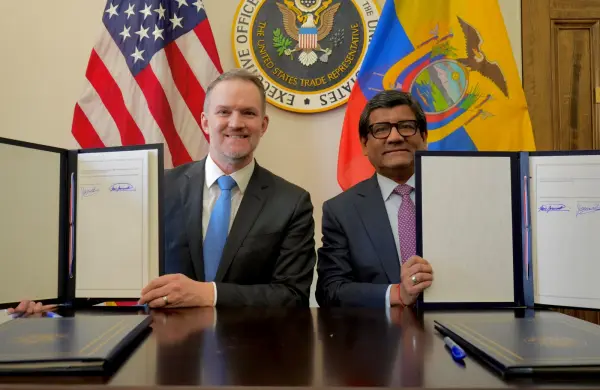 53 % de las exportaciones no petroleras ecuatorianas se benefician del acuerdo con Estados Unidos