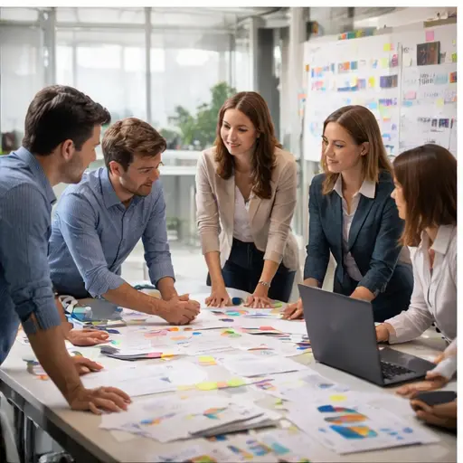 Trabajo en equipo Liderazgo  Crédito: Imagen generada con IA. ChatGPT