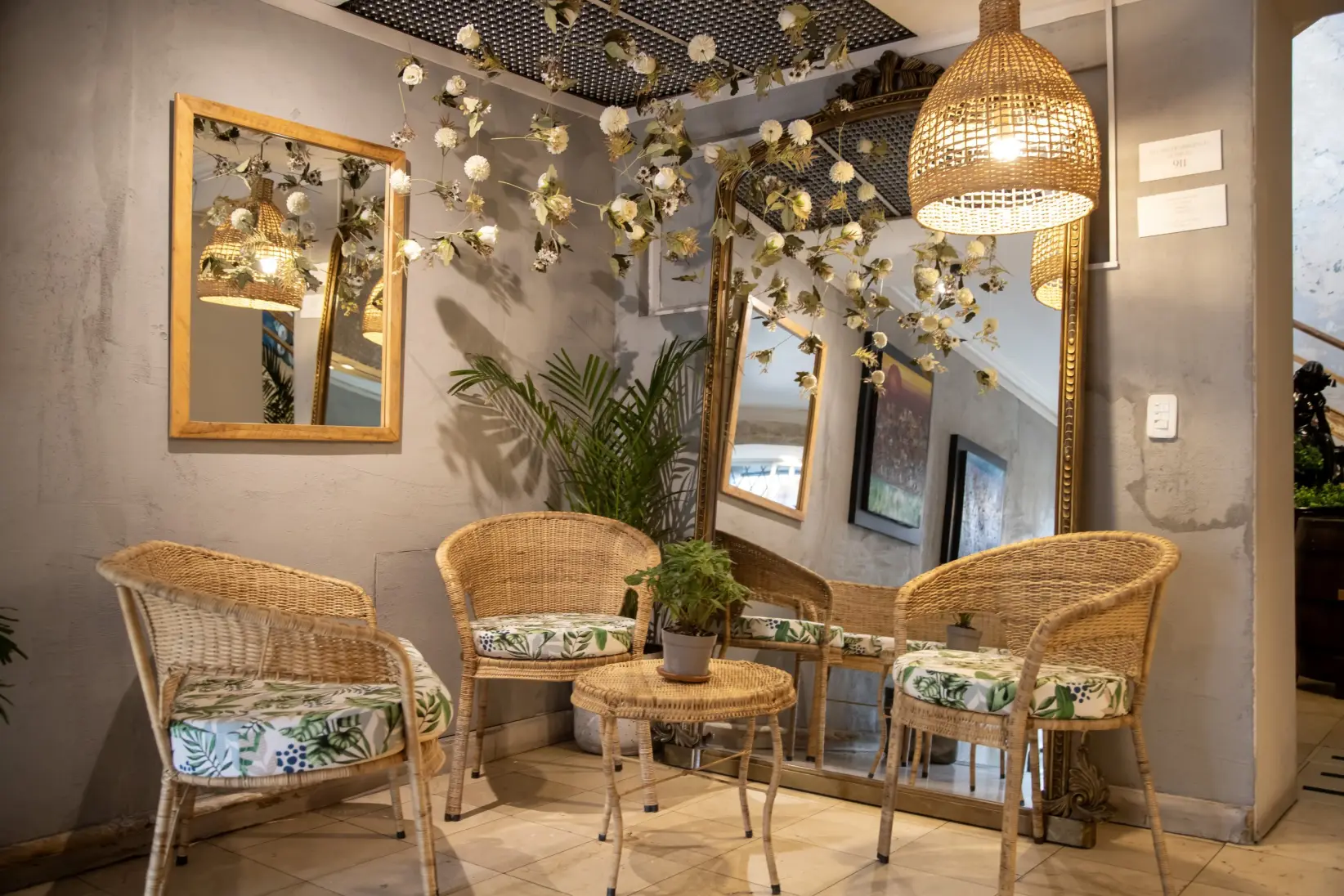 Sala de espera para los clientes