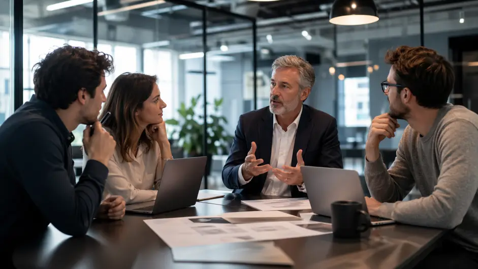 inversor, reunión (Ilustración creada con ChatGPT)