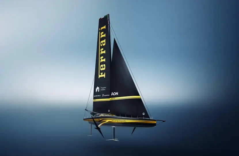 El Ferrari Hypersail hace una entrada triunfal en la Semana del Diseño de Milán
