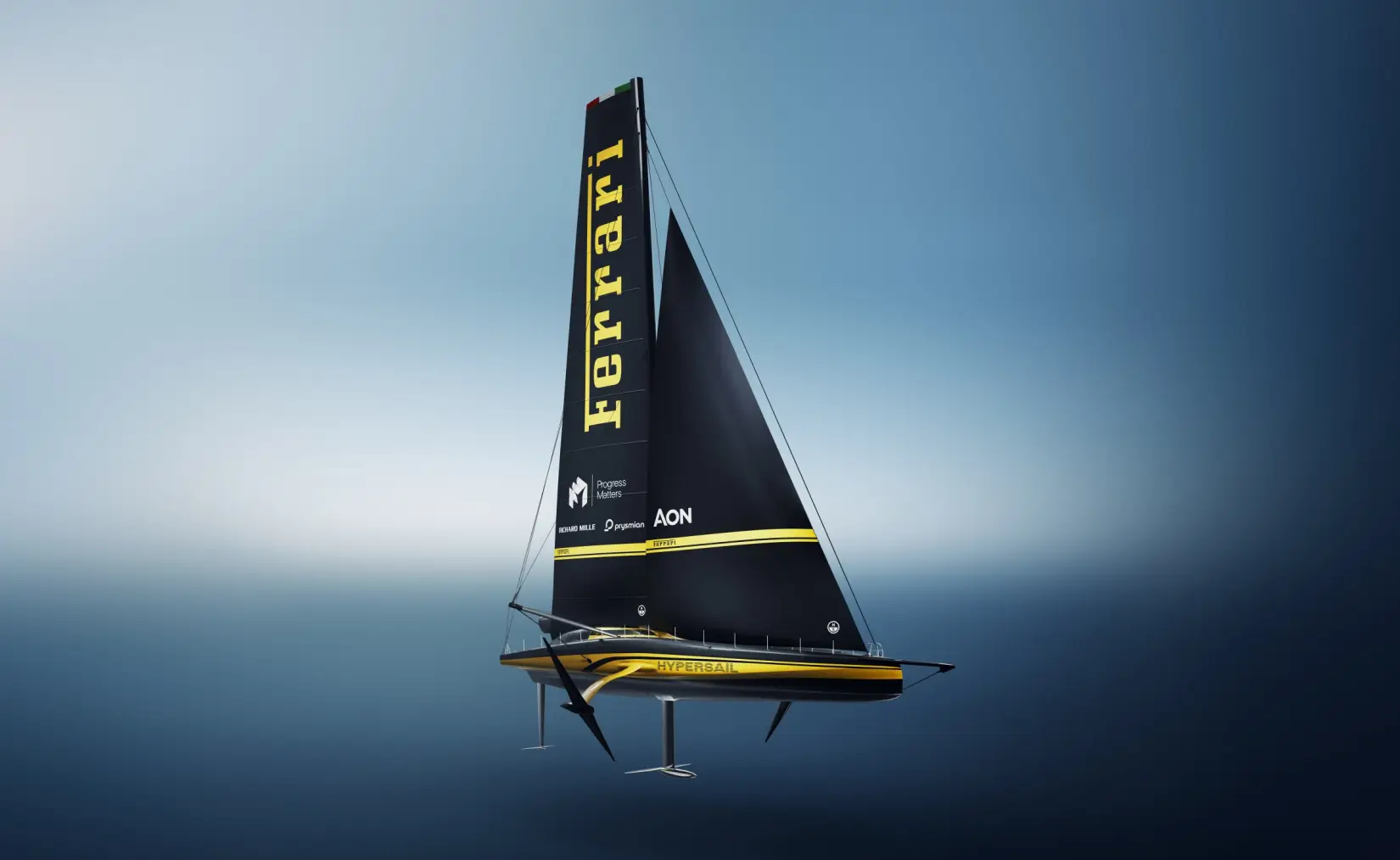 El Ferrari Hypersail hace una entrada triunfal en la Semana del Diseño de Milán