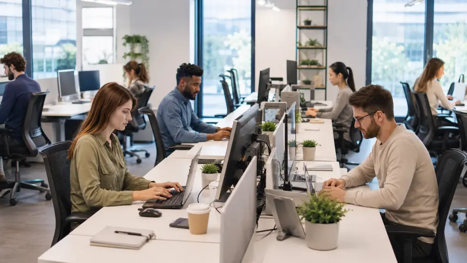 SE PUEDE USAR/Oficina, trabajo  (Foto: creada con inteligencia artificial).