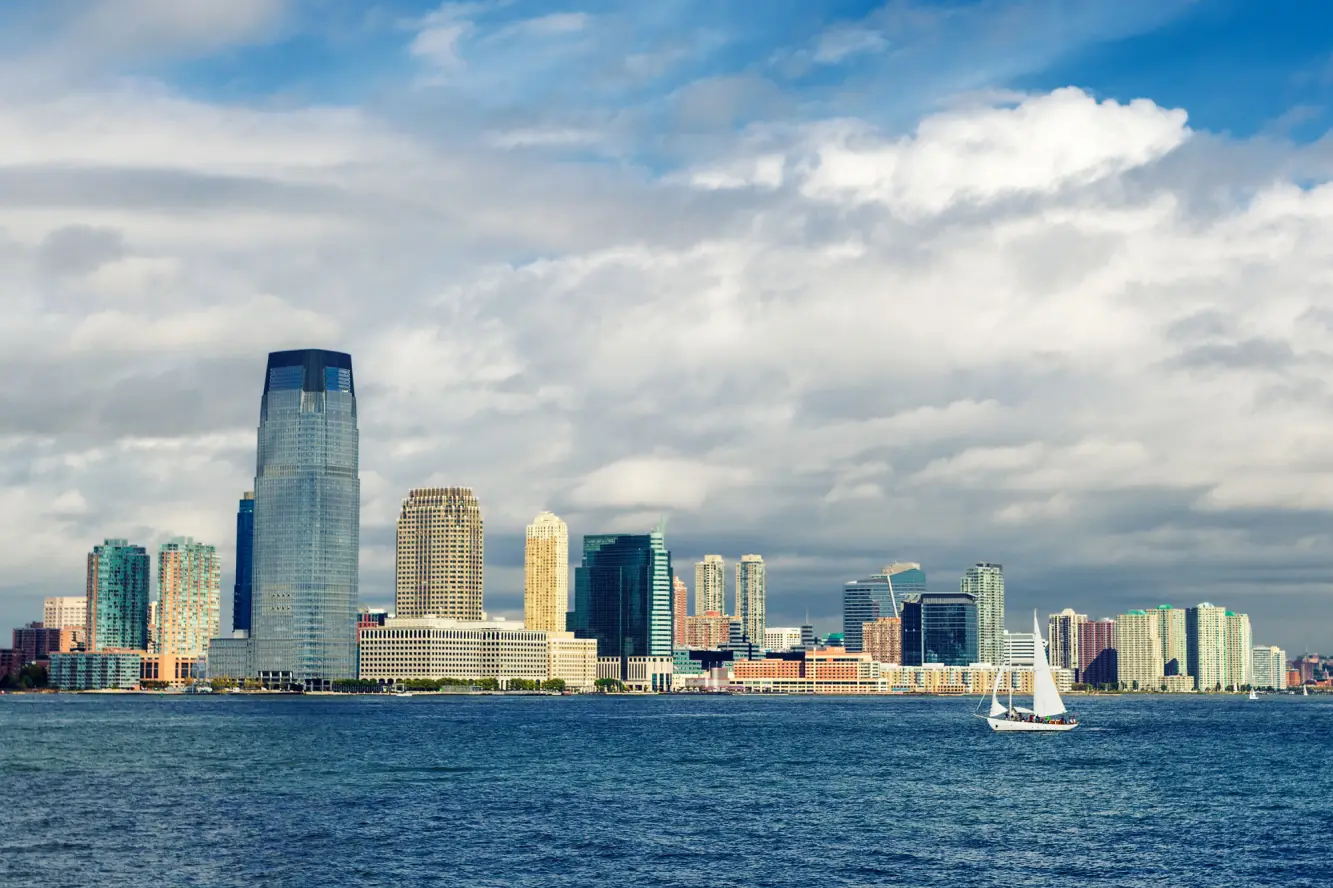 Vista del skyline de New Jearsey