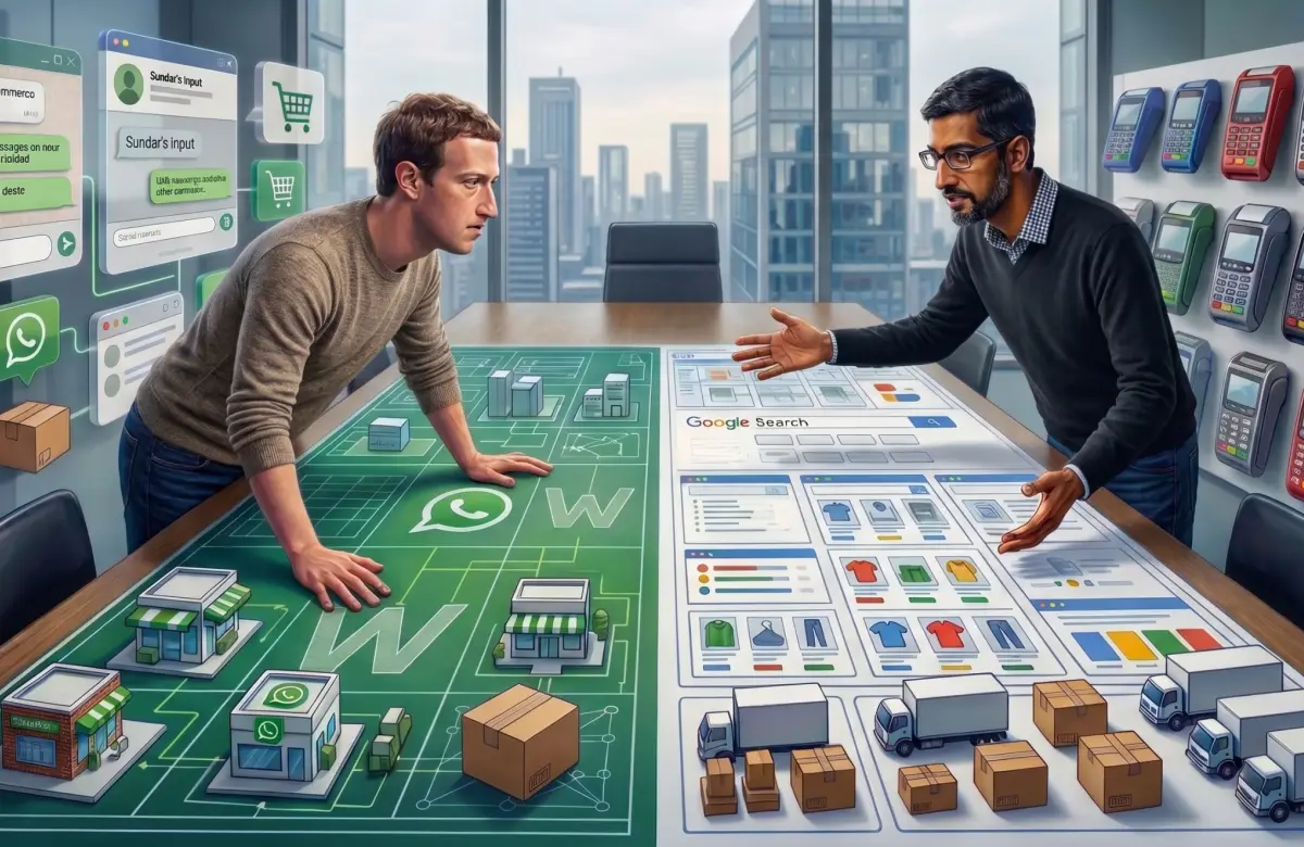 La nueva guerra entre Meta y Google: el imperio de WhatsApp y el plan para reconfigurar el tradicional modelo de comercio digital