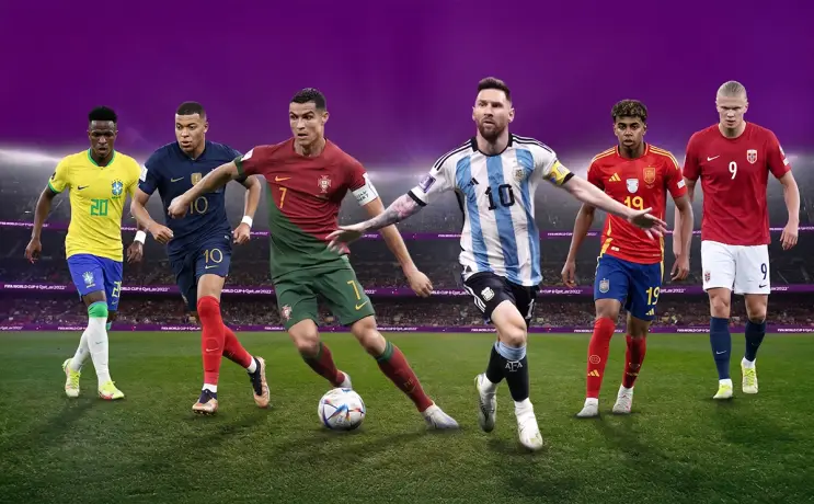 Vinicius, Mbappe, Ronaldo, Messi, Yamal y Haaland