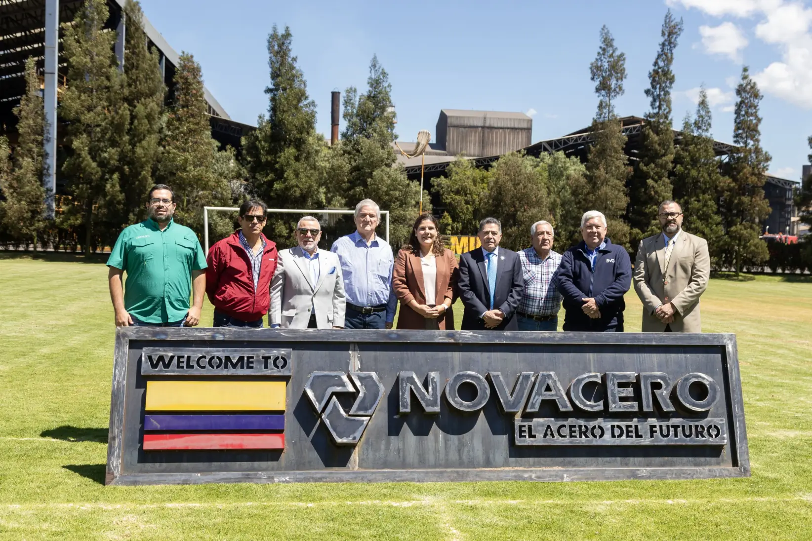 Visita a la planta de Novacero, en Lasso