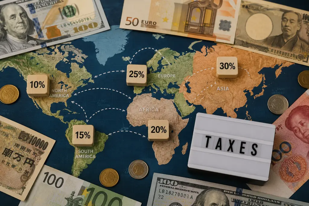 SE PUEDE USAR/Impuestos globales (Foto: Ilustración creada con IA)