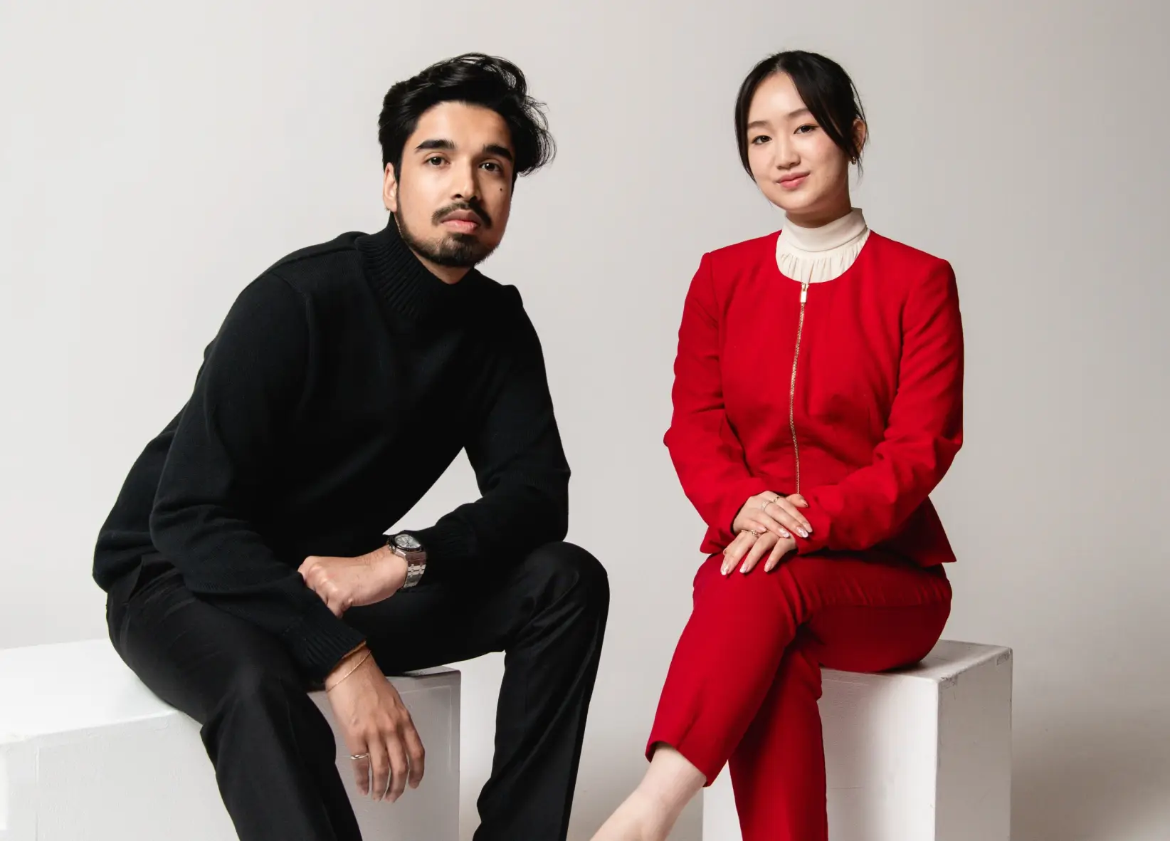 (SE PUEDE USAR) Jenny Duan y Abhinav Agarwal Crédito: Clair Health
