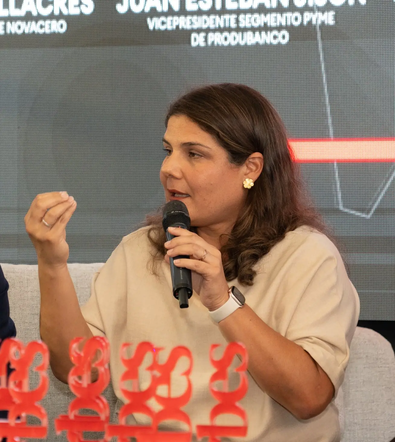 Mariuxi Villacrés, vicepresidenta de Novacero