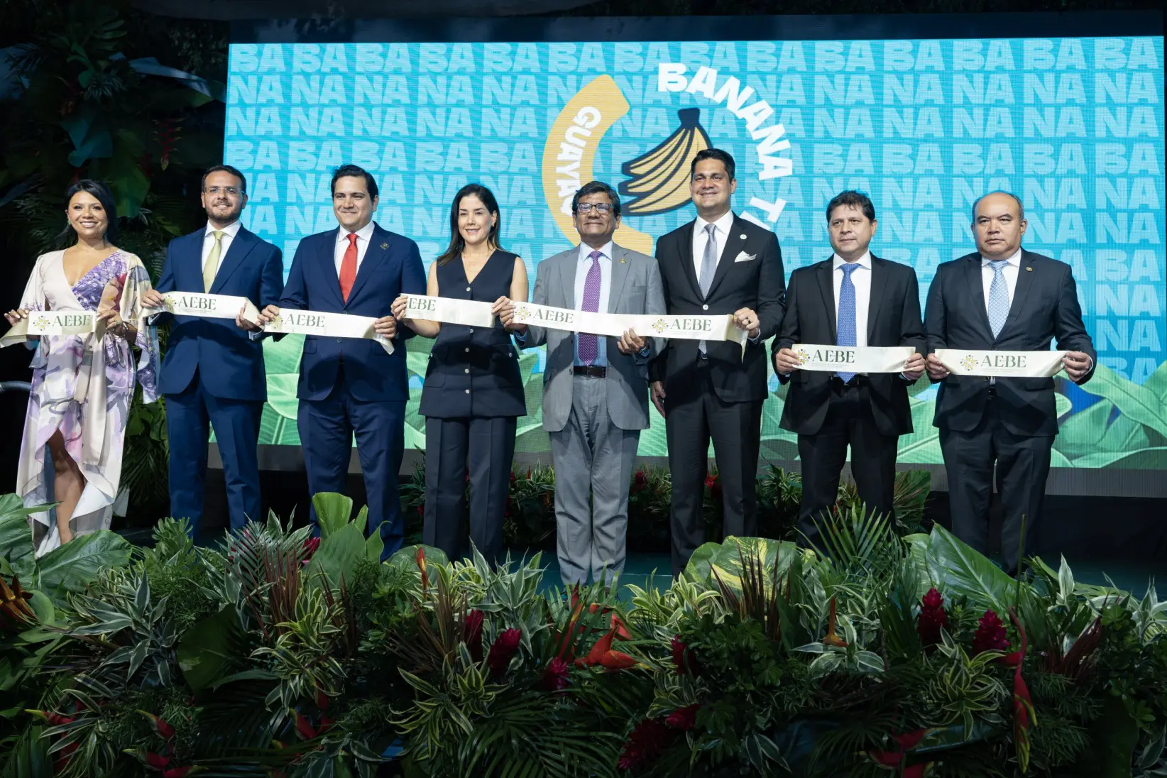 Inauguración convención Banana Time en Guayaquil, 2025.