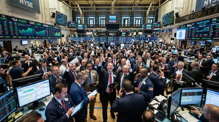 SE PUEDE USAR/Mercado bursátil Foto: Ilustración creada con inteligencia artificial