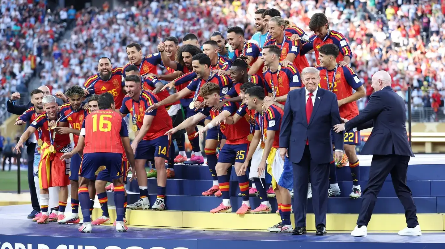 La FIFA elimina a Trump de la foto de la celebración de España en el Mundial