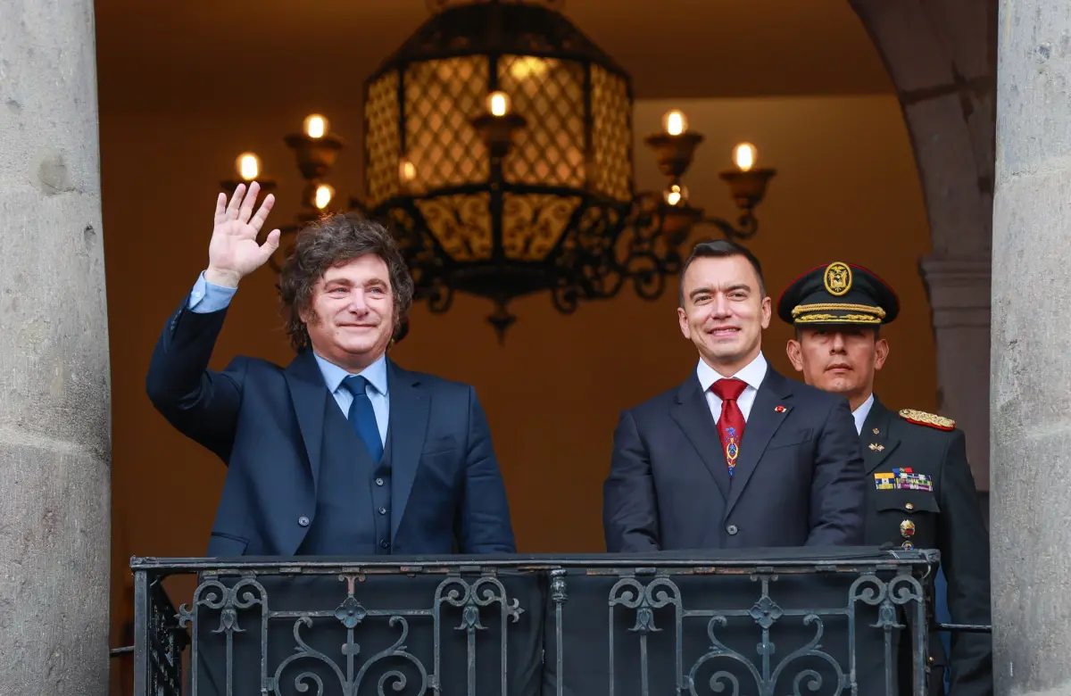 Noboa y Milei firmaron cuatro acuerdos, un tratado y una declaración