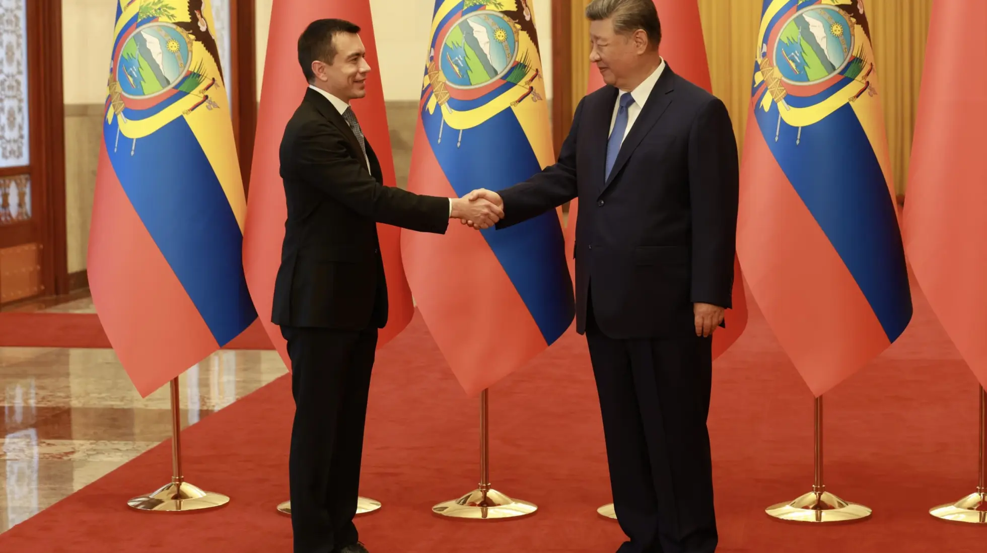 Daniel Noboa y Xi Jinping firmaron cinco acuerdos de cooperación bilateral en Pekín
