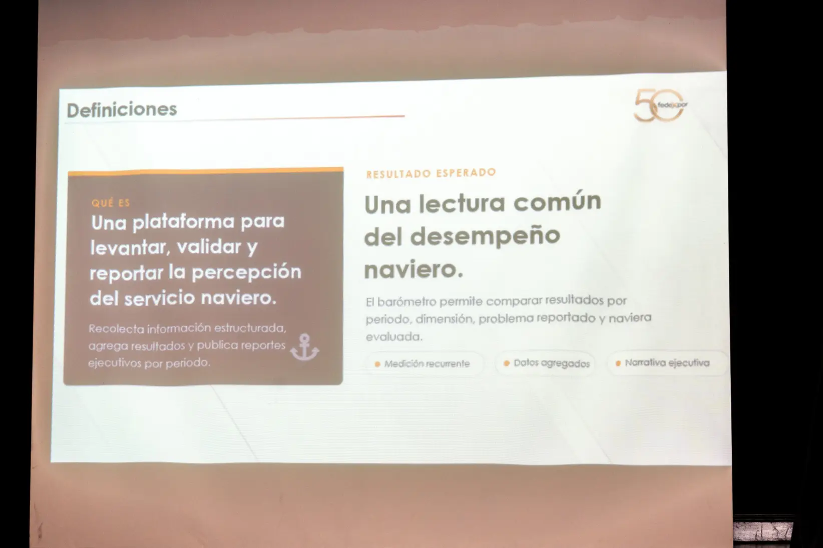 Fedexpor , lanzamiento del barometro naviero