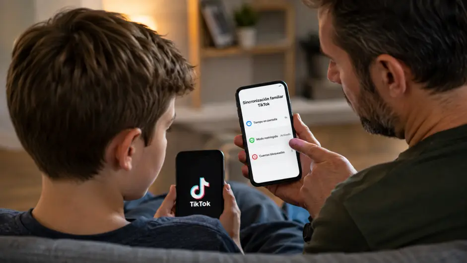 SE PUEDE USAR/Tik Tok, redes sociales, control de menores en las plataformas digitales        Foto: Ilustración creada con inteligencia artificial.
