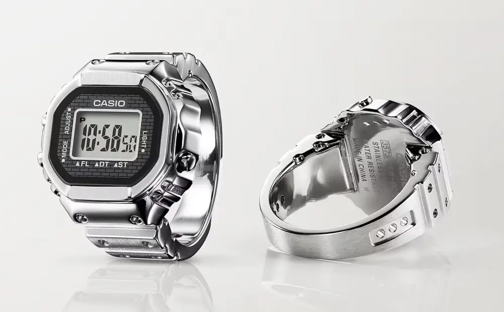 reloj anillo casio