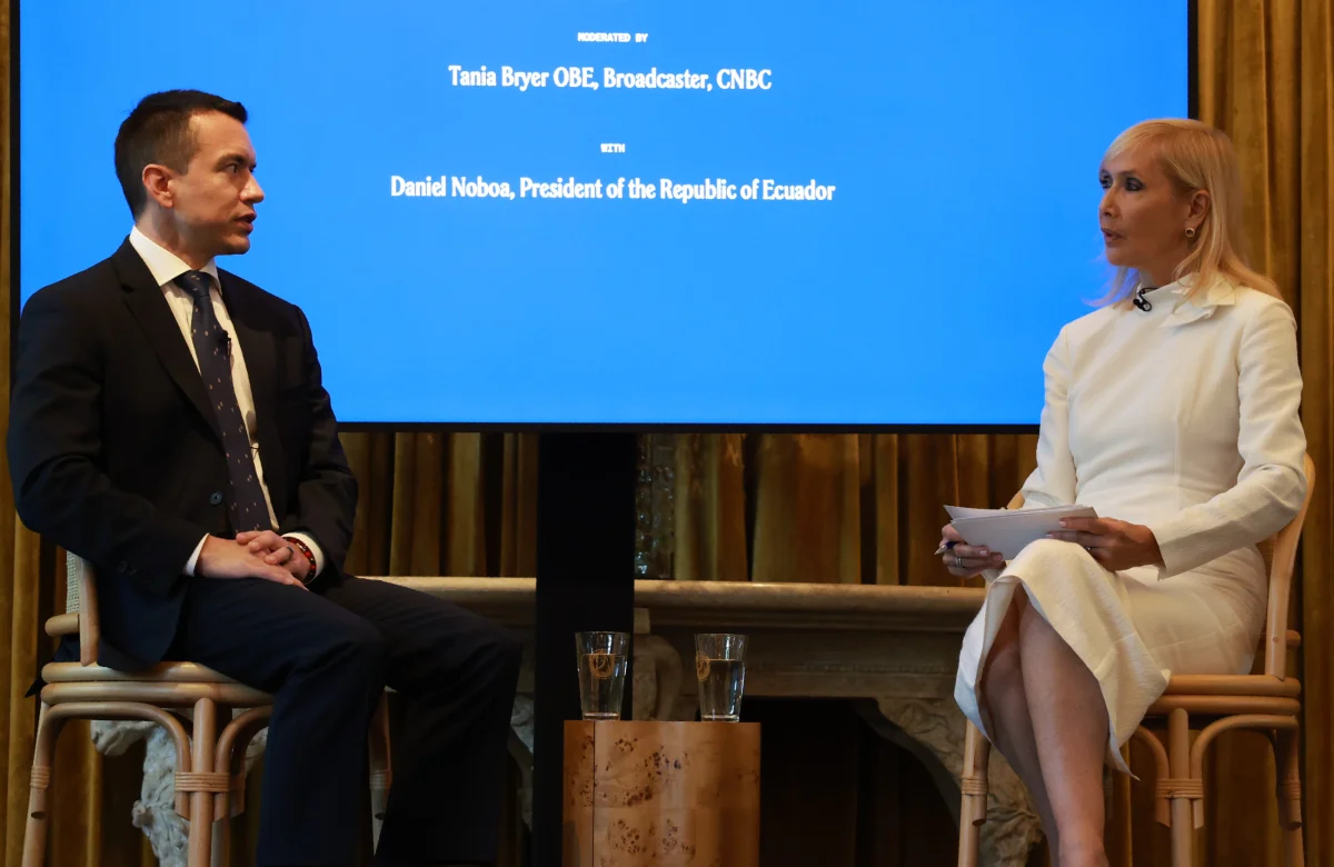 Presidente Daniel Noboa asistió a foro de líderes en Nueva York 
