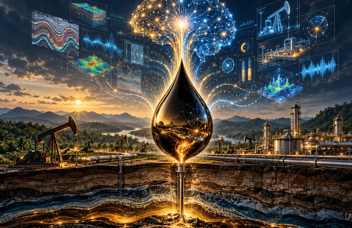 La gota negra del conocimiento:
cuando el petróleo manufactura inteligencia
